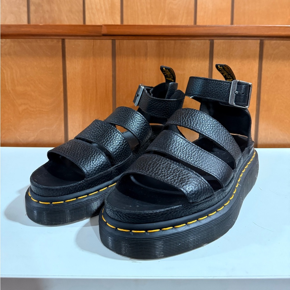 Doc Martens Clarissa Leather platform sandals size 10